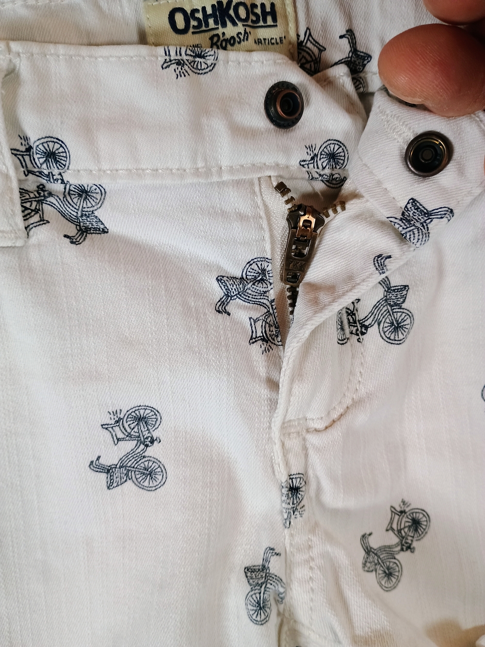 OshKosh B'gosh Girls Shorts with Navy Bike Print Size 6 - Picture 4 of 12